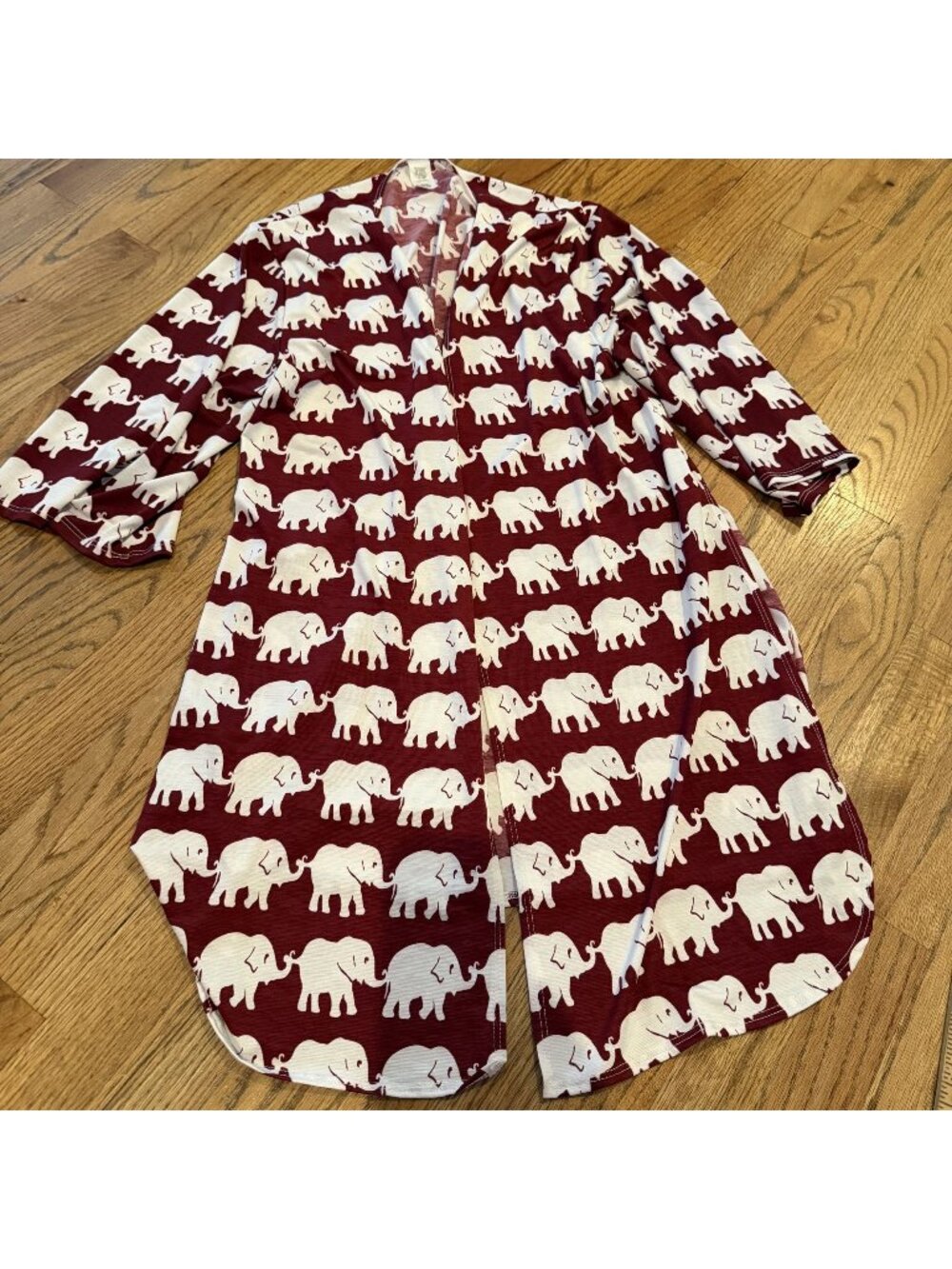Unbranded Womens Cremson Red Roll Tide Elephant Cardigan Small Alabama